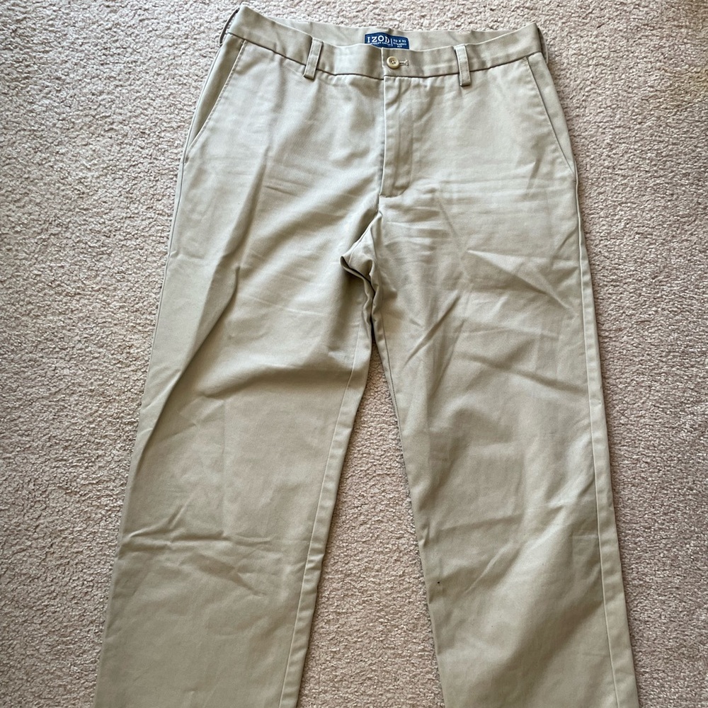 IZOD dress chino tan pants